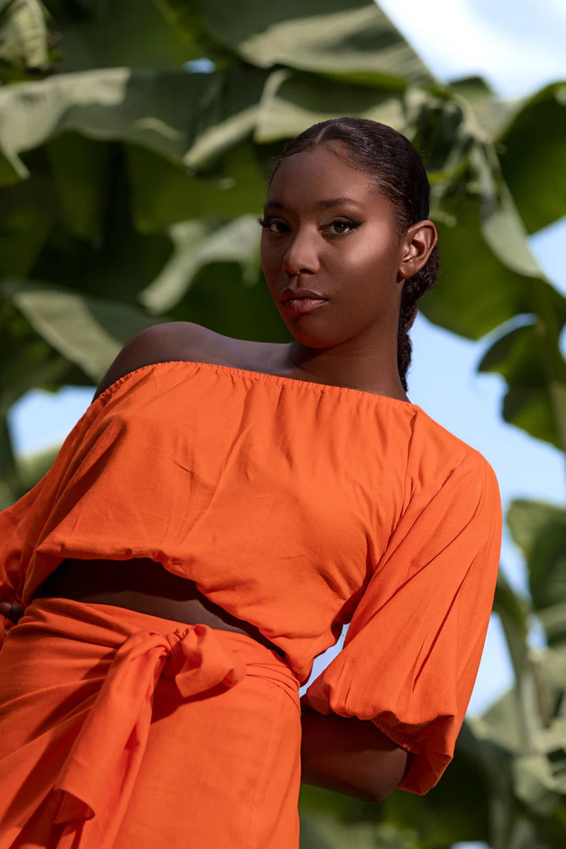 BLUSA ANA LUCIA NARANJA